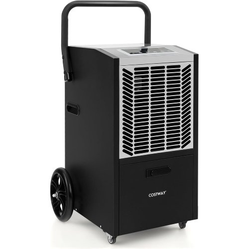 COSTWAY 163 Pint Commercial Dehumidifier with Pump, 4500 Sq. Ft.