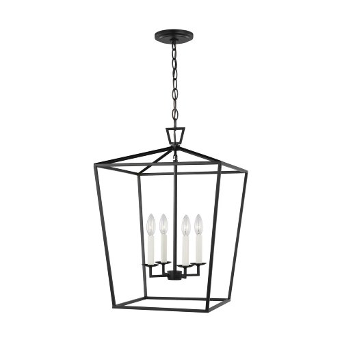 Dianna 4 Light Lantern Pendant in Midnight Black - LT3