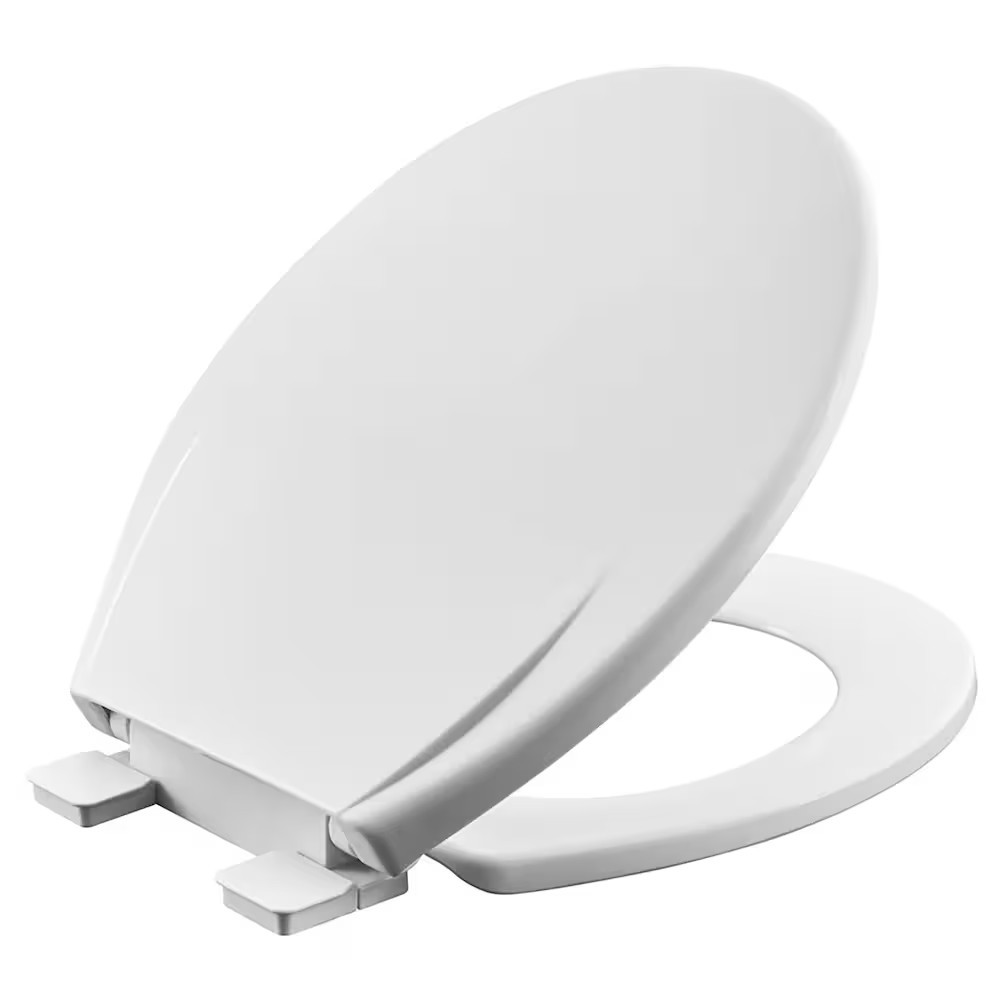 American Standard MightyTuff Slow Close Round Front Toilet Seat in White - Image 3