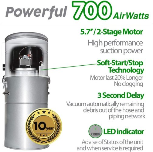 OVO 700 Airwatts Central Vacuum System - Image 6
