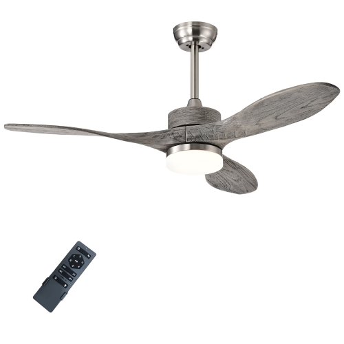 Costway 48-Inch Reversible Ceiling Fan with LED Light, Remote Control & 6 Speeds - P10