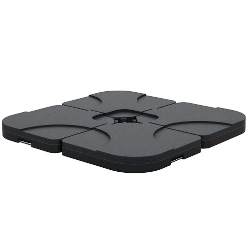 Outsunny 4-Piece Offset Patio Umbrella Base Weight Set (Black) - P15 - Image 2