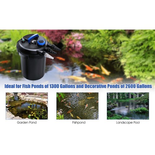 Costway 4000 Gallon Pond Pressure Bio Filter with 13W UV Light - P29 - Image 4