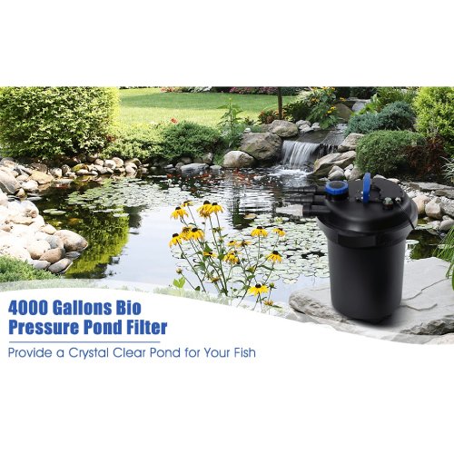 Costway 4000 Gallon Pond Pressure Bio Filter with 13W UV Light - P29 - Image 2