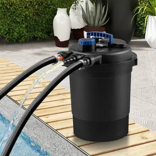 Costway 4000 Gallon Pond Pressure Bio Filter with 13W UV Light - P29