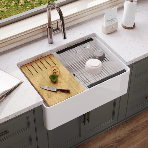 DeerValley DV-1K0257 30" Farmhouse Workstation Sink - P34