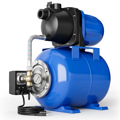 Costway 1200W Shallow Well Garden Water Pump with Pressure Tank - P39 - Image 8