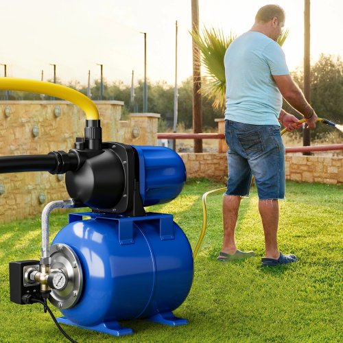 Costway 1200W Shallow Well Garden Water Pump with Pressure Tank - P39 - Image 6