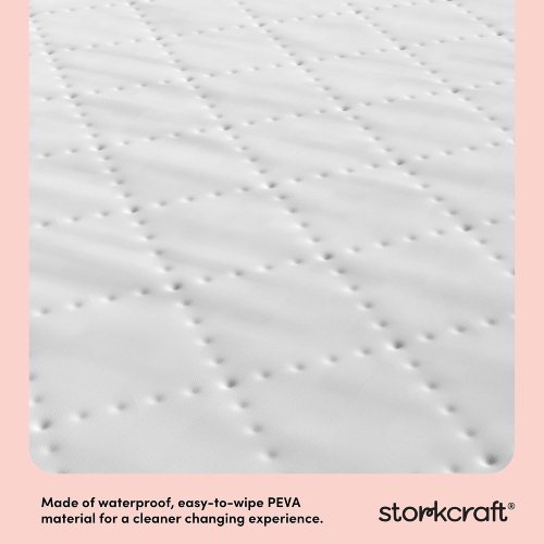 StorkCraft Nest 4-Sided Contoured Baby Changing Pad, White - P42 - Image 2