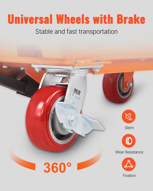 VEVOR 499 kg Hydraulic Lift Table Cart, 28-90 cm Scissor Lift - P44 - Image 8