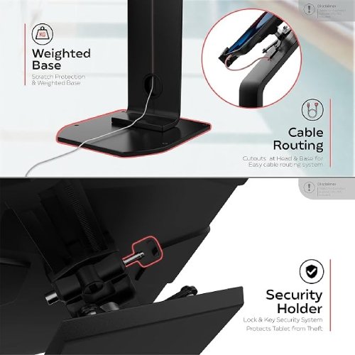 CTA Digital Locking Floor Stand Tablet Kiosk PAD - P48 - Image 3
