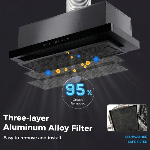 Advwin 30" 750 CFM Pull-Out Range Hood Insert - Image 7