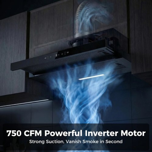 Advwin 30" 750 CFM Pull-Out Range Hood Insert - Image 3