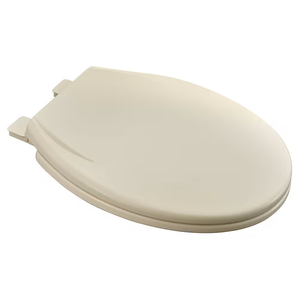 American Standard MightyTuff Slow Close Round Front Toilet Seat in Bone