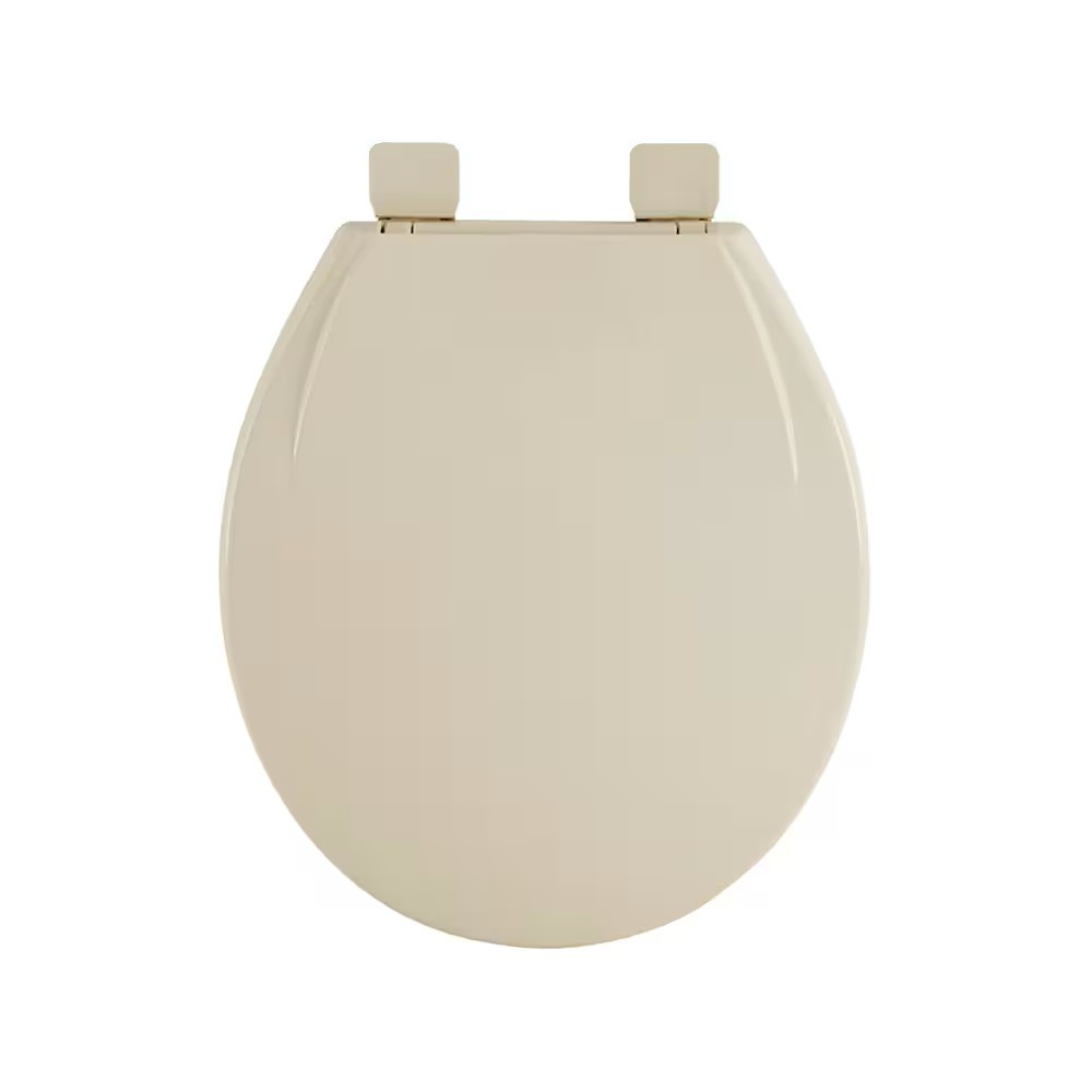 American Standard MightyTuff Slow Close Round Front Toilet Seat in Bone - Image 4