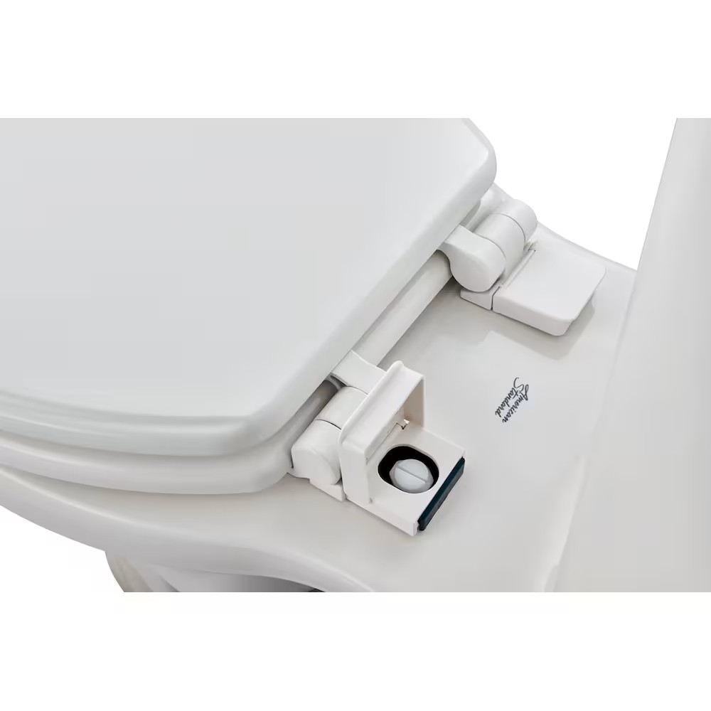 American Standard MightyTuff Slow Close Round Front Toilet Seat in Bone - Image 6